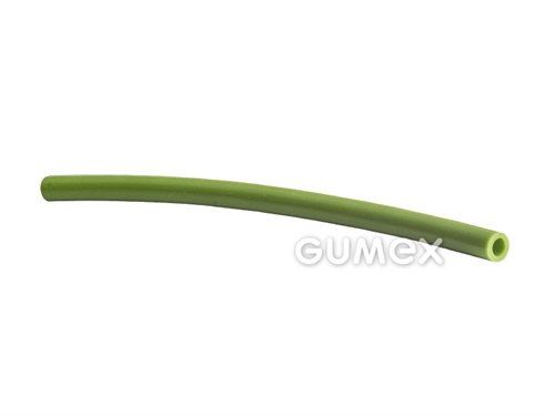 Silikonschlauch, 4/7mm, 60°ShA, -60°C/+180°C, grün (RAL 6017), 